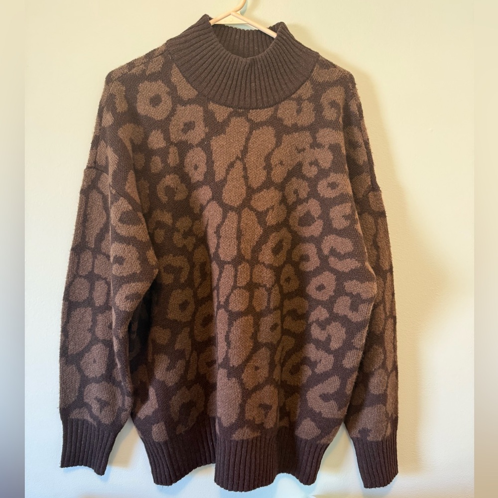 Ariat Women's Moda Leopard Print Turtleneck Size XL